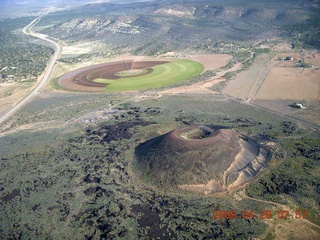 31 6gu. aerial - volcano cones near Snow Canyon