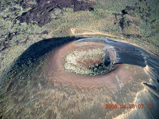 aerial - volcano cone near Snow Canyon