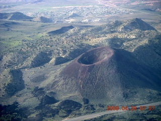 34 6gu. aerial - volcano cone near Snow Canyon
