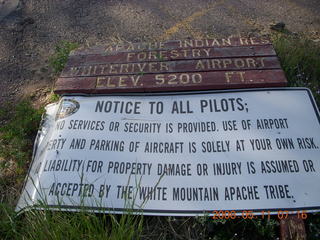 Whiteriver Airport (E24) Fort Apache run