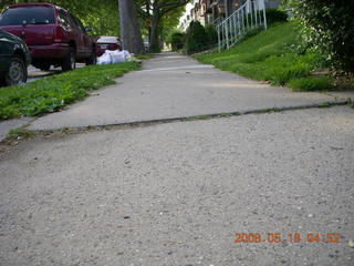 urban trail-running jungle - bumpy sidewalk