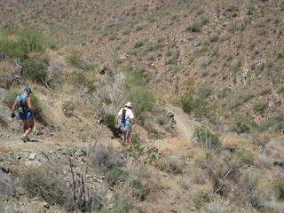 Windgate hike - Adam and Beth hiking - Beth and Michael photo