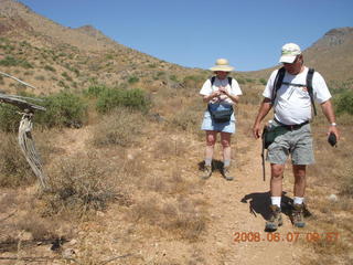 Windgate hike - Beth, Michael