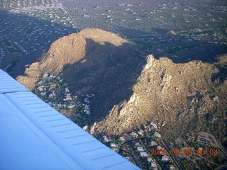 4 6j8. aerial - Pinnacle Peak with its summer-sunrise shadow