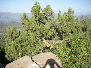 aerial - Pinnacle Peak with its summer-sunrise shadow