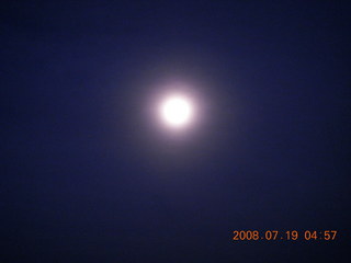 lake view from Mark's and Megan's place with moon