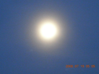 Cottonwood (P52) dinner fly-in - view of moonrise