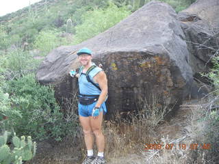 863 6kk. Spur Cross hike - petroglyphs - Adam