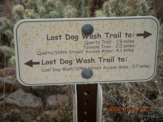 Lost Dog Wash - rusted sign