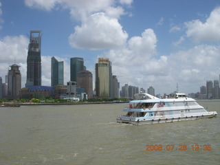 eclipse - Shanghai - Bund - skyline - boat