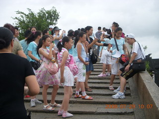 eclipse - Shanghai - Zhu Jia Jiao village - Tai Chi girls on the bridge