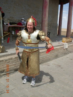 eclipse - Jiayuguan - Great Wall - Adam in armor