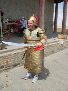 352 6kx. eclipse - Jiayuguan - Great Wall - Adam in armor
