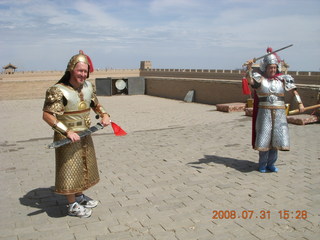 360 6kx. eclipse - Jiayuguan - Great Wall - Adam and Wendy in armor