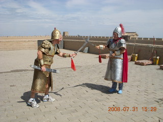361 6kx. eclipse - Jiayuguan - Great Wall - Adam and Wendy in armor