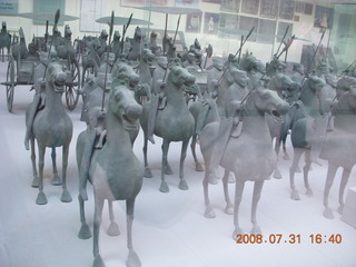 406 6kx. eclipse - Jiayuguan - Great Wall museum model horses