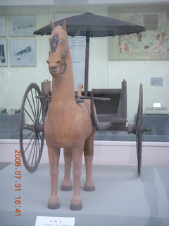 407 6kx. eclipse - Jiayuguan - Great Wall museum model horse with funny face