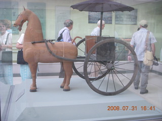 408 6kx. eclipse - Jiayuguan - Great Wall museum model horse with funny face
