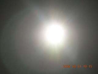 eclipse - Jiayuguan - Gobi Desert - blazing sun