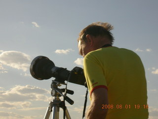 eclipse - Jiayuguan - Gobi Desert - Bill watching