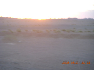 345 6l1. eclipse - Jiayuguan - Gobi Desert - afterward - sunset