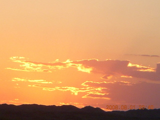 eclipse - Jiayuguan - Gobi Desert - afterward - sunset cloud colors