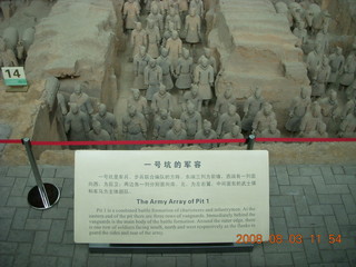 98 6l3. eclipse - Xi'an - Terra Cotta warriors with sign