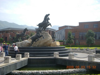 234 6l3. eclipse - Xi'an - Terra Cotta warriors - entrance area - horse sculpture