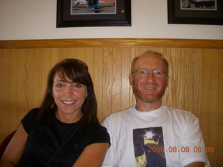 Julia and Adam at Todd's restaurant