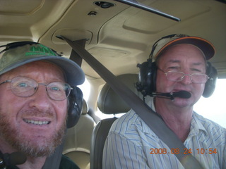 Ken Calman flying C172 N565AD with Adam