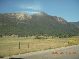 road on the way to Pine Valley, Utah