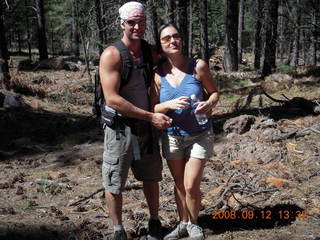 Dustin and Marcelle hiking at Pine Valley, Utah