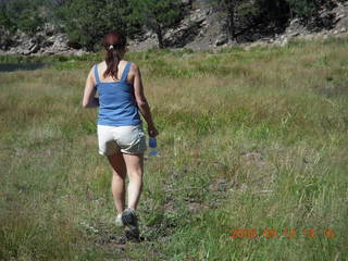 Marcelle hiking at Pine Valley, Utah