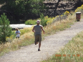 Dustin running at Pine Valley, Utah