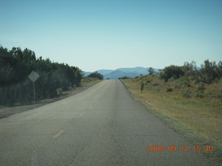 road coming back from Pine Valley, Utah