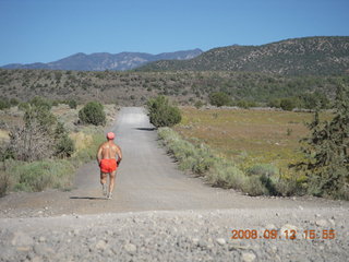 Adam - run from Kathe's and Reggie's place in Central, Utah - back