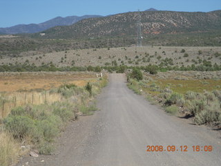 run from Kathe's and Reggie's place in Central, Utah