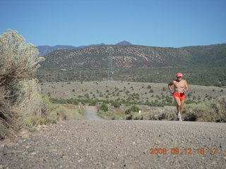 Adam - run from Kathe's and Reggie's place in Central, Utah - back