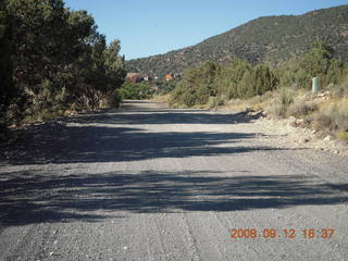 run from Kathe's and Reggie's place in Central, Utah