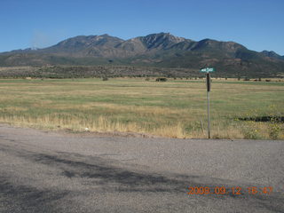 run from Kathe's and Reggie's place in Central, Utah