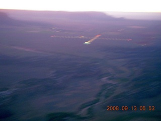 82 6md. aerial sunrise - Colorado City (AZC) airport