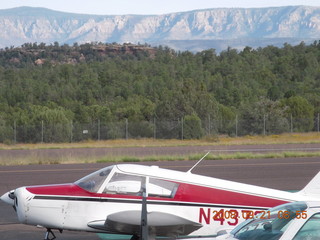 42 6mm. Payson Airport (PAN) view of Mogollon Rim and N4372J