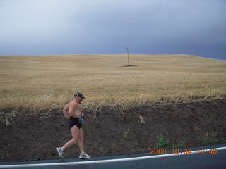 890 6n4. Pullman, Washington, Colton wheatfields - Adam running