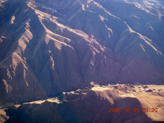 25 6n5. aerial - Washington, Idaho, Oregon flight - Snake River canyon - Hells Canyon