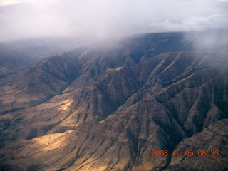 31 6n5. aerial - Washington, Idaho, Oregon flight - Snake River canyon - Hells Canyon