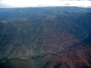 34 6n5. aerial - Washington, Idaho, Oregon flight - Snake River canyon - Hells Canyon