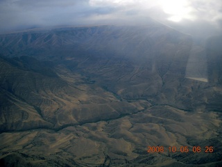 35 6n5. aerial - Washington, Idaho, Oregon flight - Snake River canyon - Hells Canyon