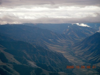 aerial - Washington, Idaho, Oregon flight - Snake River canyon - Hells Canyon