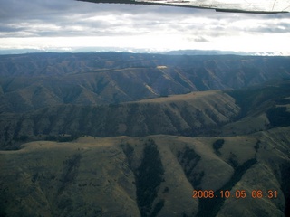 aerial - Washington, Idaho, Oregon flight - Snake River canyon - Hells Canyon