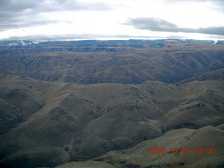 56 6n5. aerial - Washington, Idaho, Oregon flight - Snake River canyon - Hells Canyon